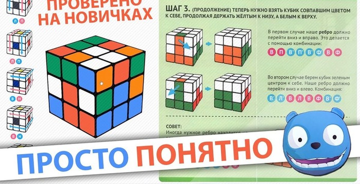 Схема Собрать Кубик Рубика Фото
