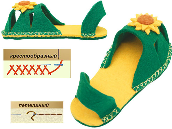 domasnay-obuv-tapochki-iz-voiloka-bosonozhki-shov-krestikom-gotovii
