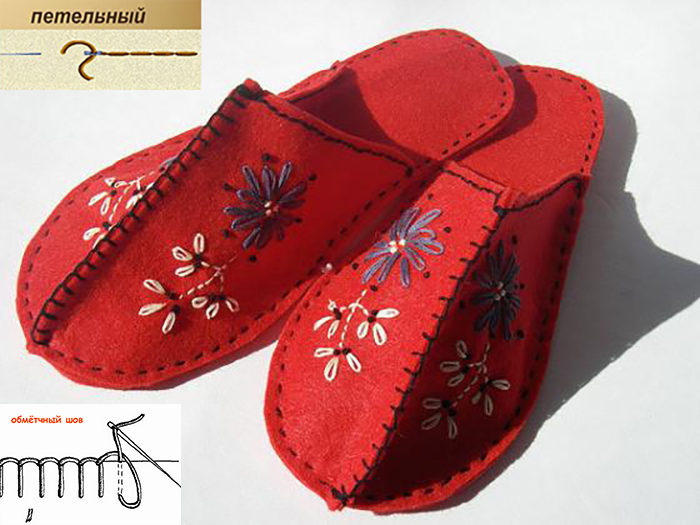 domasnay-obuv-tapochki-iz-voiloka-prostie