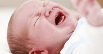 Portrait of crying baby