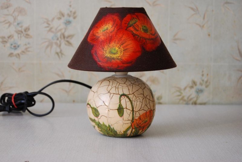 Картинки по запросу декупаж светильника