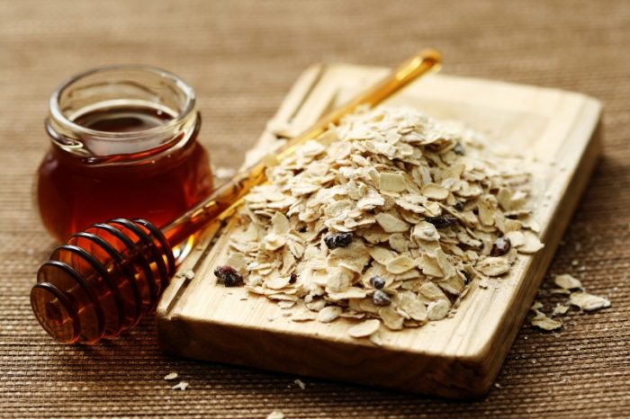 oatmeal and honey