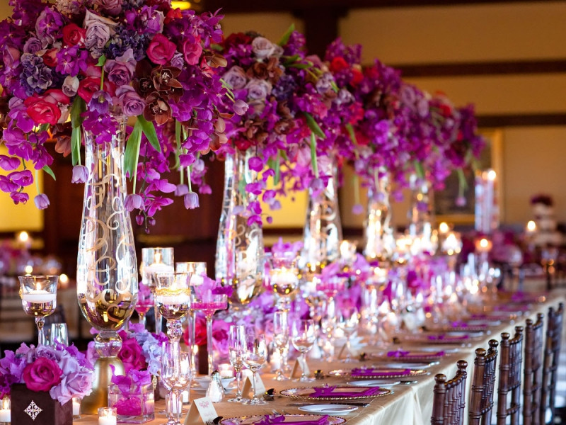 Purple Gold Rich Color Wedding The Best Way To Decor Purple And Gold Wedding Decoration - Unique Wedding Decoration and Theme Ideas