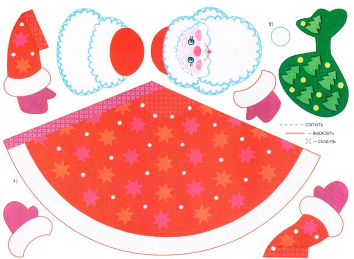 Шаблон Деда Мороза.