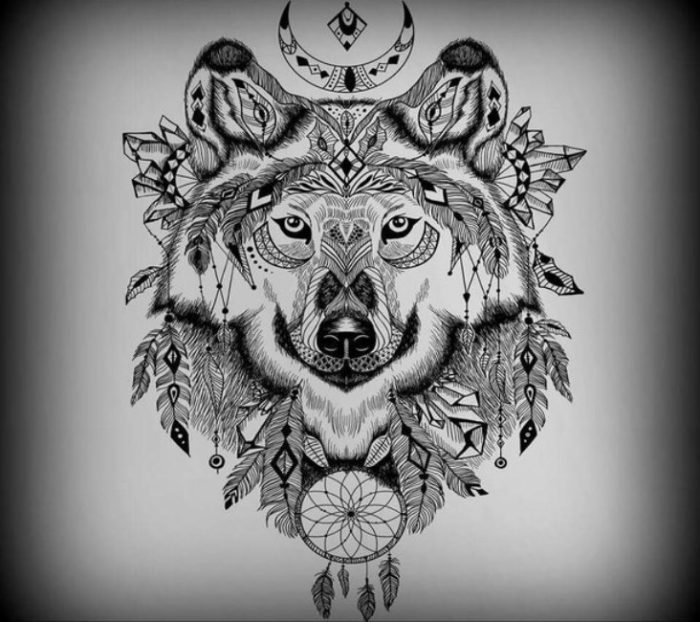 love-wolf-black-and-white-mandala-favim-com-4202355