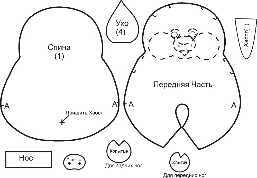 Объемные игрушки выкройки