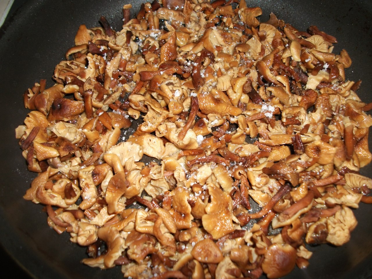 Гречка с грибами и луком на сковороде со сметаной рецепт с фото