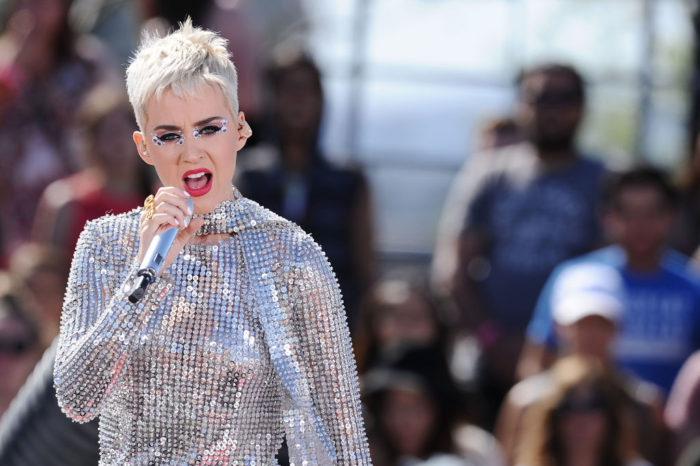 LOS ANGELES, CA - JUNE 12: Katy Perry performs at the "Witness World Wide" exclusive YouTube livestream concert on June 12, 2017 in Los Angeles, California. (Photo by Jason LaVeris/FilmMagic)