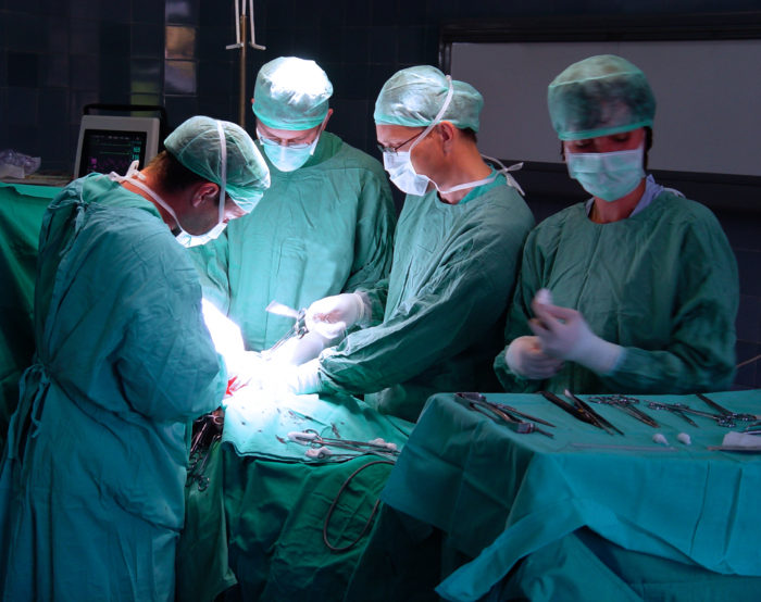 surgeons in operative room