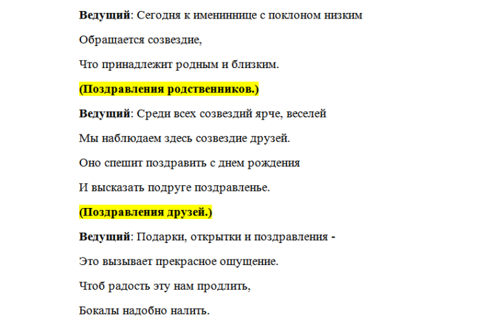 Сценарий прикольного юбилея 35 женщине