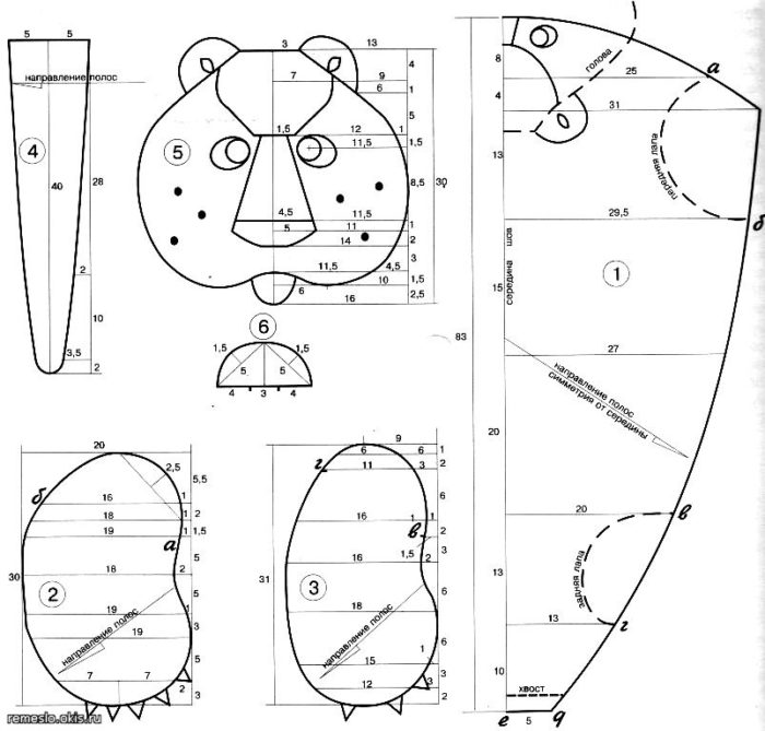 Костюм медведя выкройка