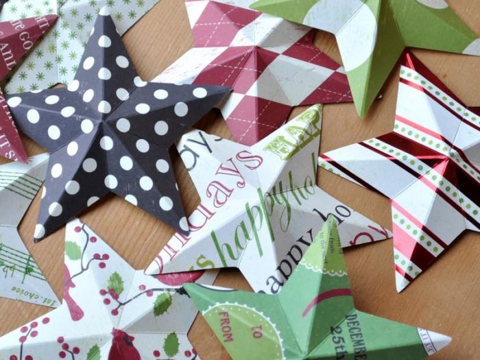 3d-paper-star-wreath-tutorial