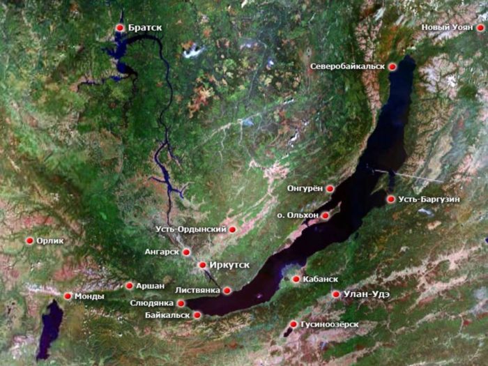 Карта северобайкальска со спутника в реальном времени