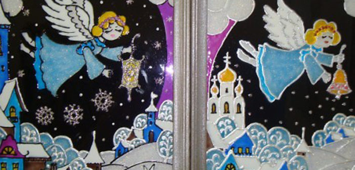 Трафареты на окна на новый год 2023, шаблоны для вырезания (80+ картинок)