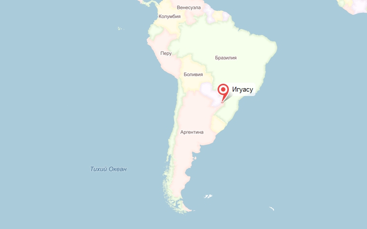 Водопады южной америки контурная карта. Водопад Игуасу на карте Южной Америки. Водопады Анхель и Игуасу на карте Южной Америки. Водопад Игуасу в Южной Америке на контурной карте.