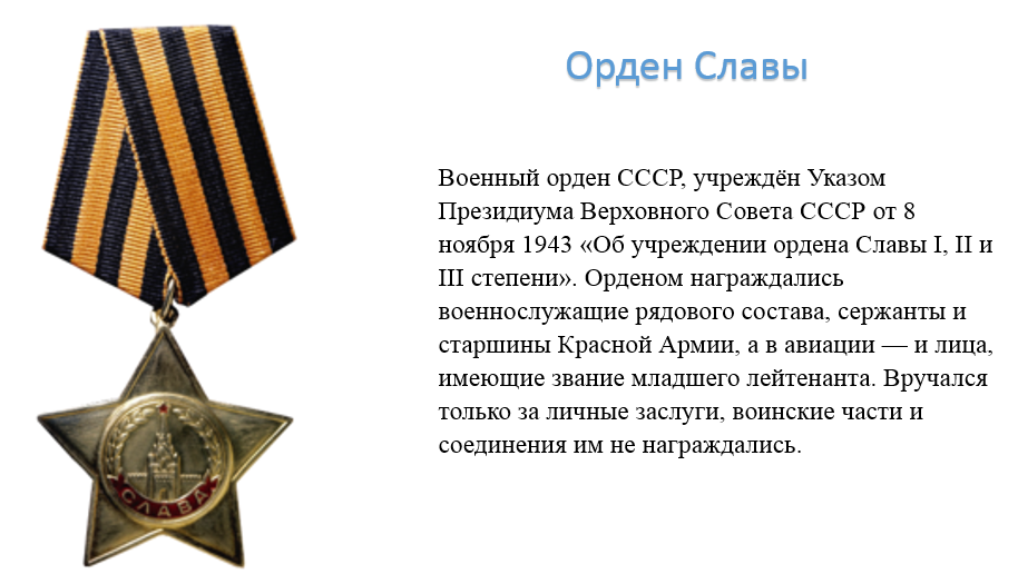 Части ордена. Орден славы информация. Награды ВОВ С названиями. Орден Слава России. Описание ордена славы.