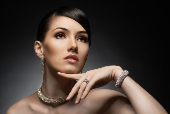 Beautiful girl in vintage style