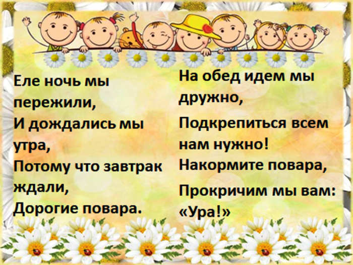 Название шло. Кричалки в столовую. Кричалки в столовую для лагеря. Речевка в столовую для лагеря. Речевка для отряда в столовую.