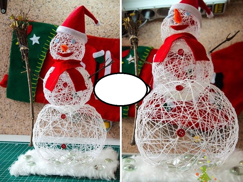 snegovik-svoimi-rukami-iz-nitok