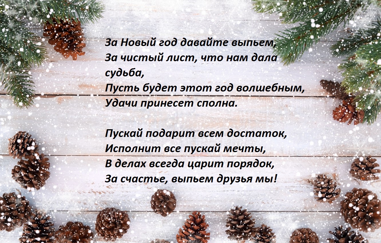 Новогодний тост для коллег с юмором