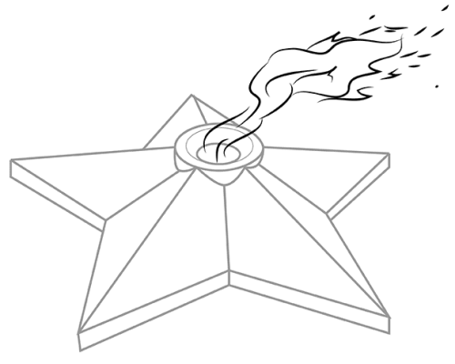 Памятник неизвестному солдату рисунок поэтапно карандашом