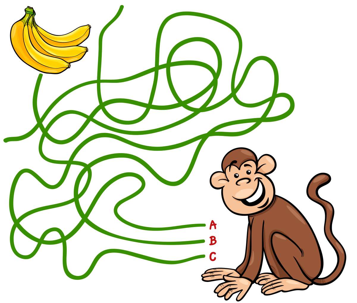 path or maze cartoon game