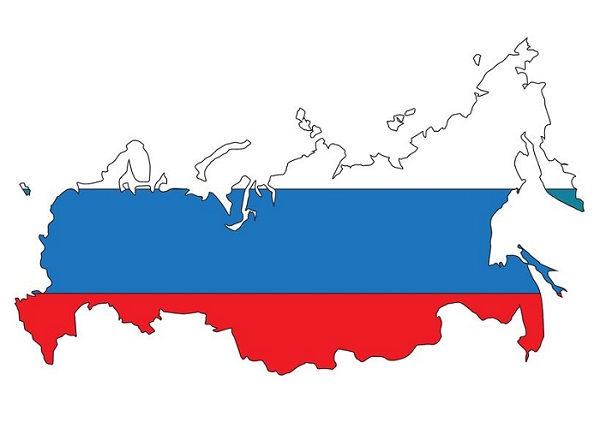 11237728 - russia map with flag