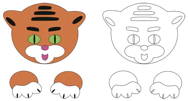 Шаблон тигра