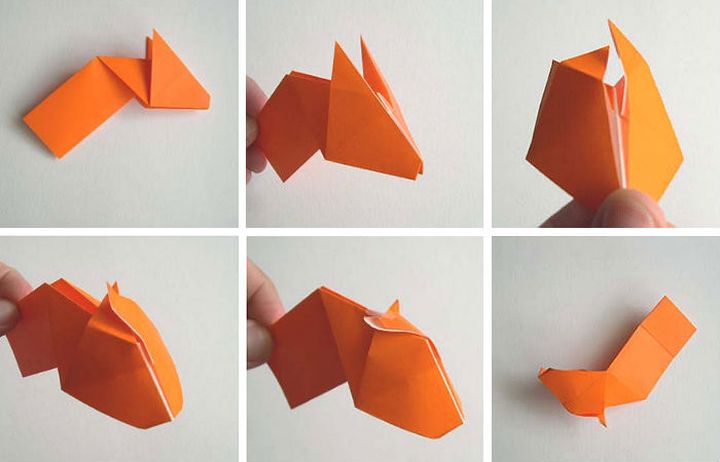 Мастер-класс модели оригами-тигра "Охотника"