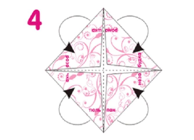 Гадалка как делать из бумаги схема оригами